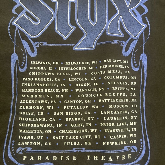 Styx 1980’s Vintage Paradise Theater Concert T-Shirt Men’s size L - Picture 6 of 6